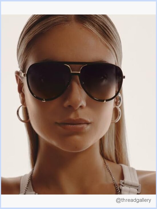 Oversized Aviator Sunglasses UV Protected Polarized main image 5